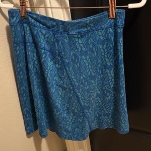 Toad&Co Blue Patterned Women's Skirt Skort